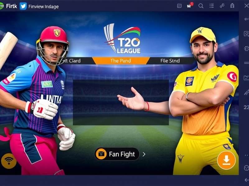 Fan Fight T20 League Game Interface